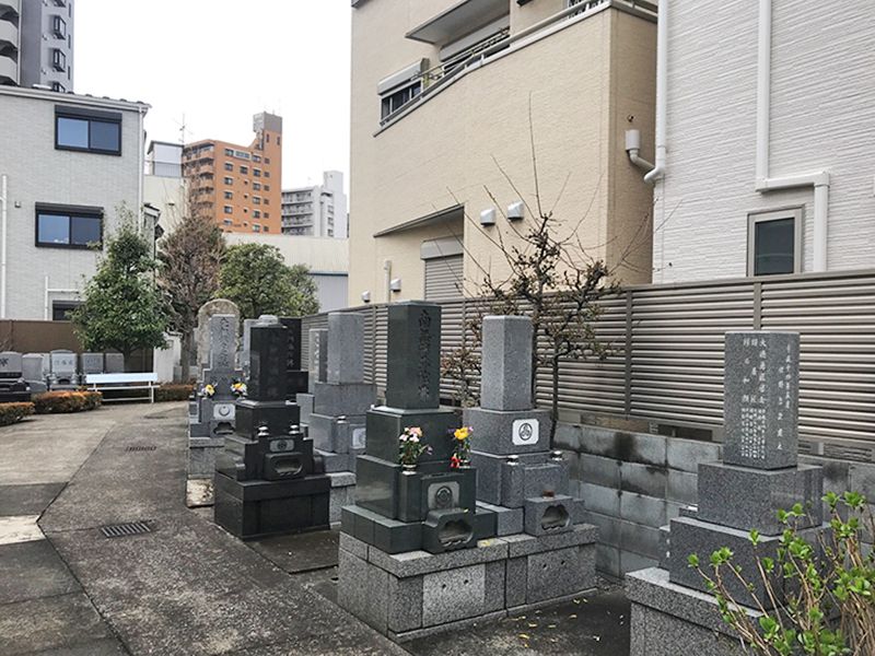 洗心浄苑　区画整理された墓域