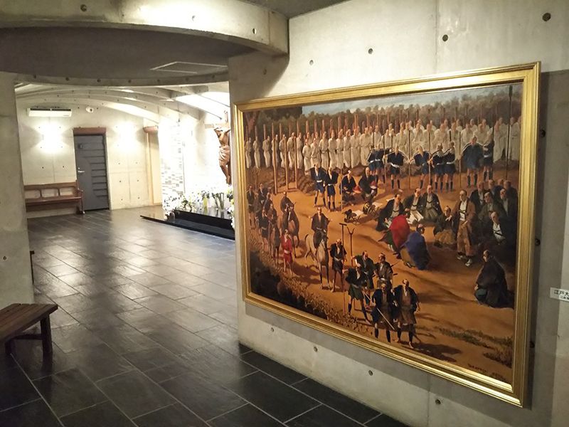 東京カテドラル納骨堂 高輪分室(クリプト高輪)　納骨堂内の絵画