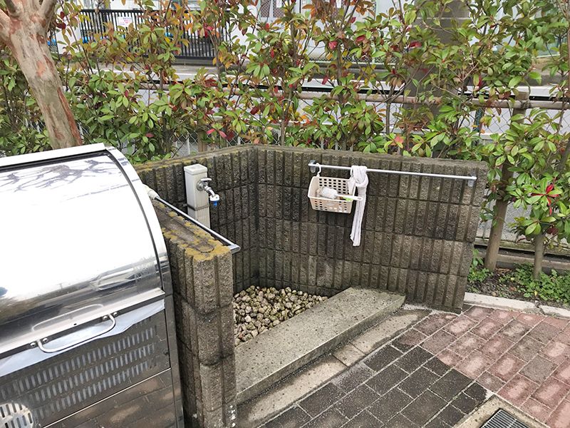 朝霞聖地霊園　水汲み場