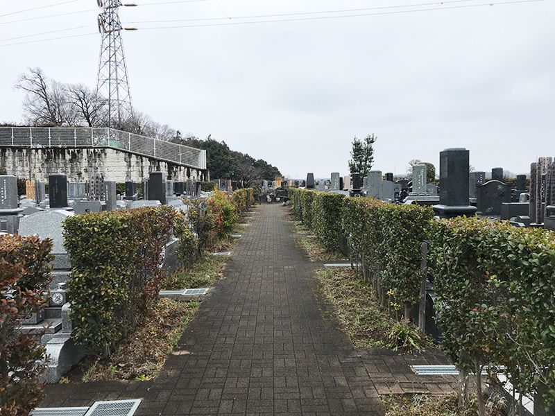 新座墓苑　一般区画の風景