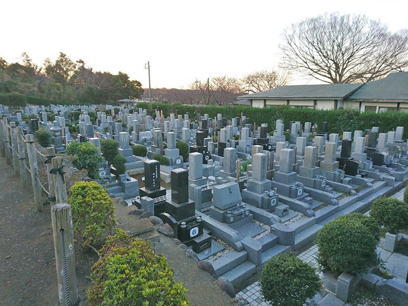 茅ヶ崎公園墓地　区画整備された墓域