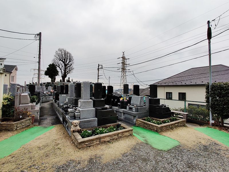 清水ヶ丘霊園 永代供養墓 紫雲陵　区画整理された墓域