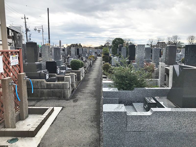 かすかべ霊園　永代供養墓　整備された区画