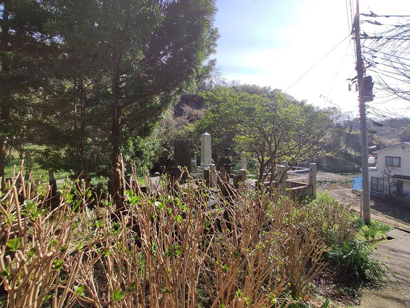 佐助共同墓地　自然豊かな墓地