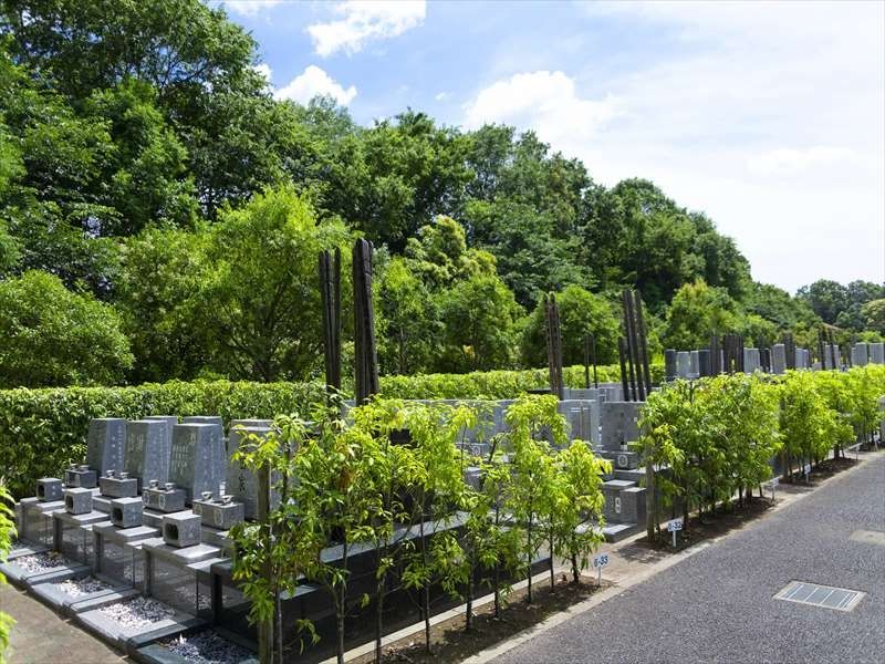 船橋森林霊園　緑に囲まれた墓域