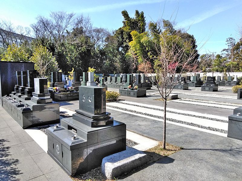 川口草加霊園 はじまりの杜　区画整理された一般墓所