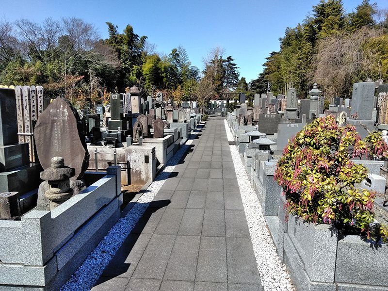 川口草加霊園 はじまりの杜　平坦に整備された参道