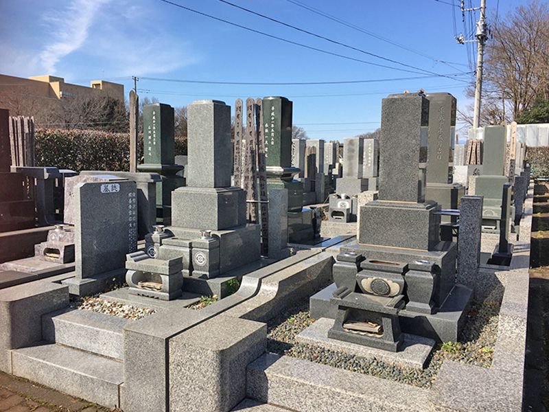所沢欅聖地霊園　区画整理された墓域