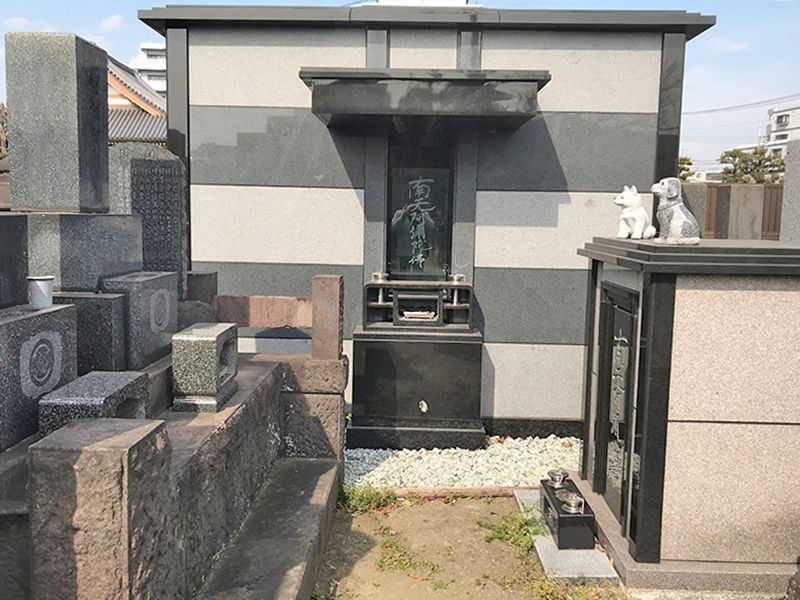 大田萩中霊園　区画整理された墓域