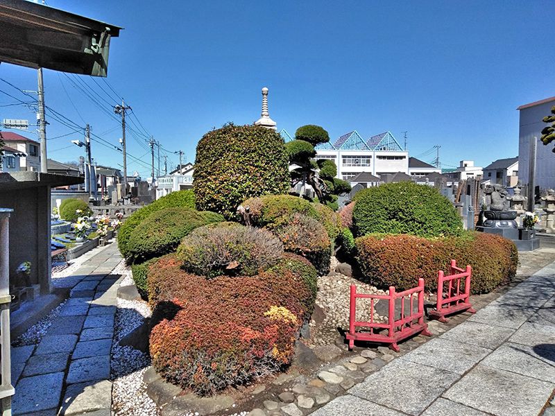 川口樹木葬墓地　手入れされた庭園