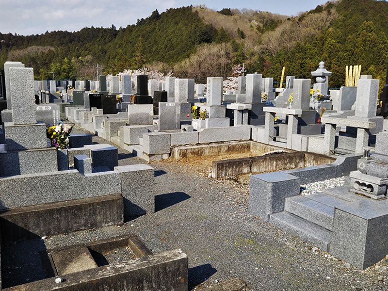 西武セミトリーパーク霊園　手入れがされた御影石が美しい墓石