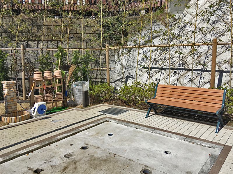 メモリアルガーデン藤沢　十分な広さの水場スペース