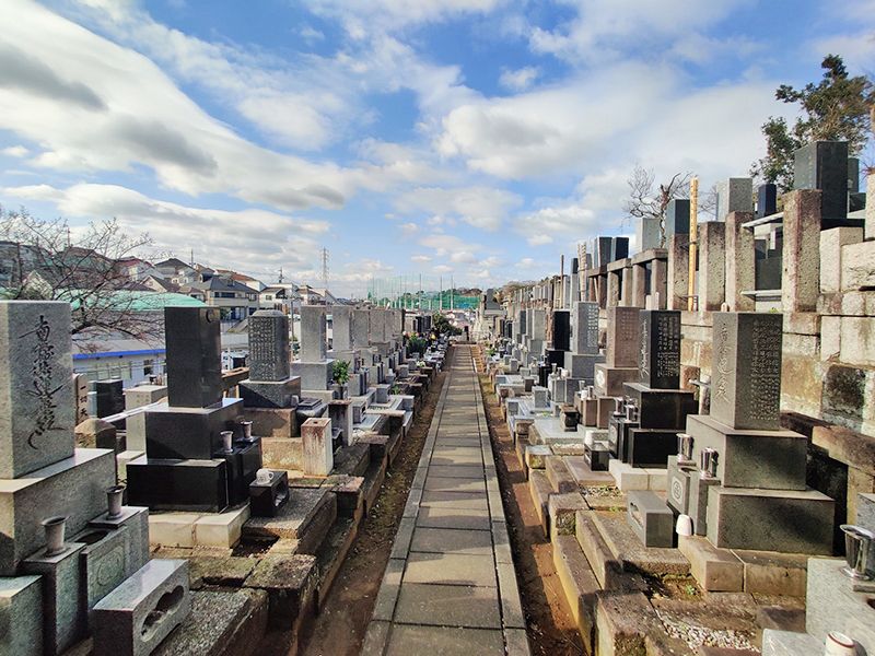 寺尾墓苑　一般墓域風景