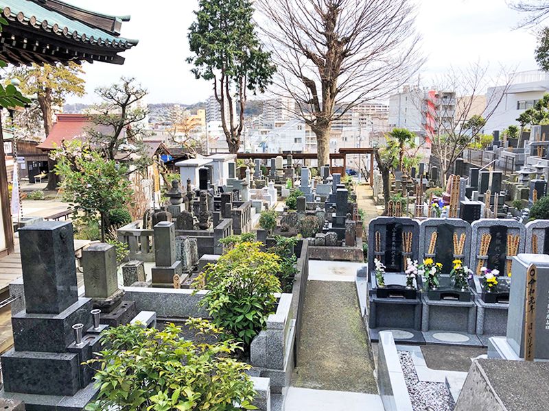 戸塚花観音墓苑　きちんと整備された墓域