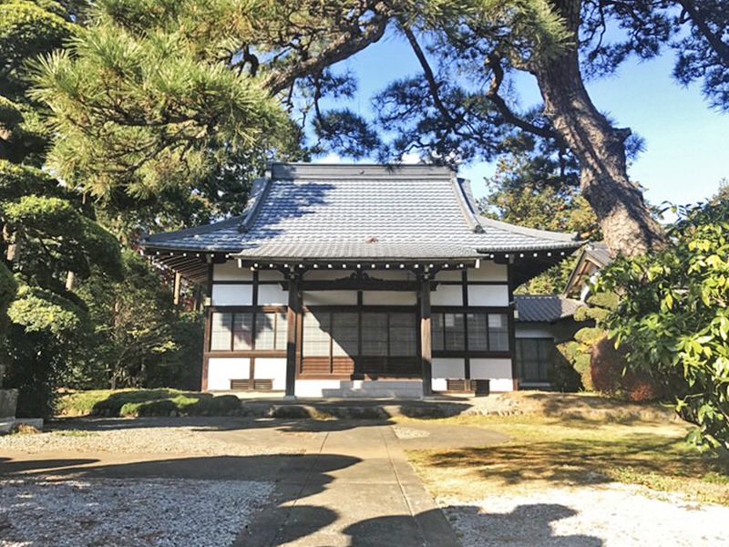 常円寺 のうこつぼ　木々が美しい本堂