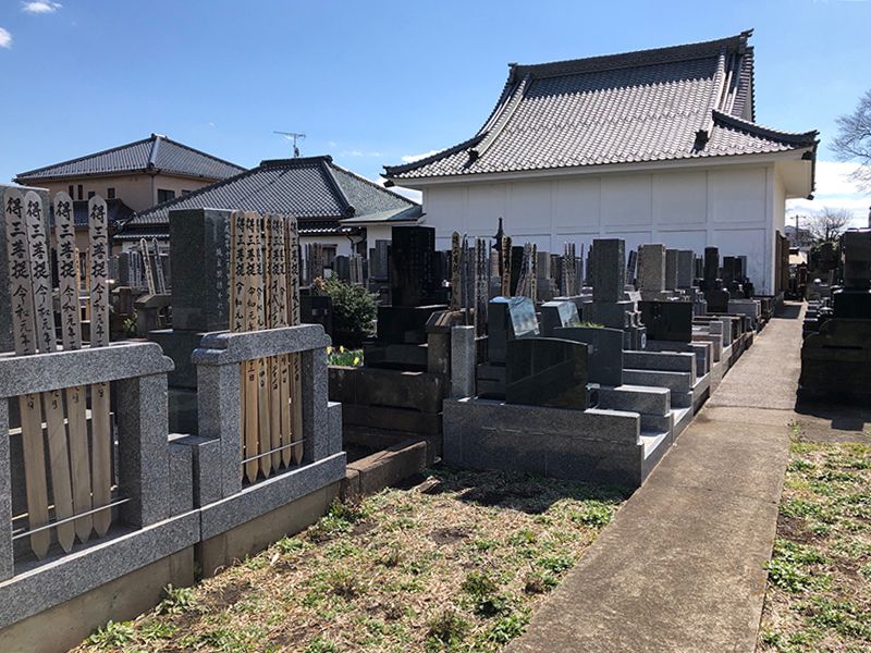 蓮生寺　整備された区画