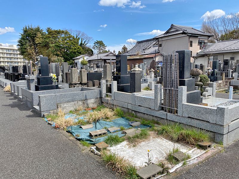 鵠沼共同墓地　整備された区画