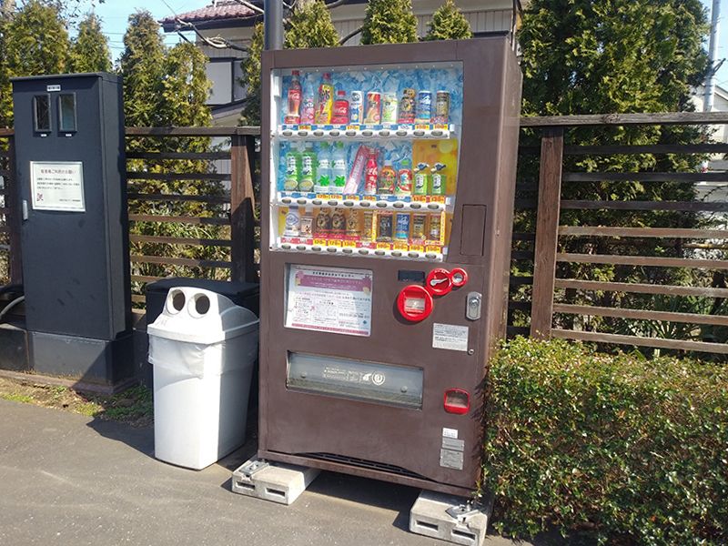 秋津ふれあいパーク　自動販売機も完備