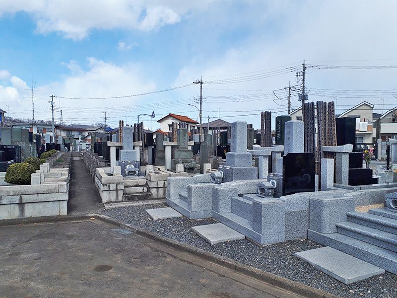 日野市営墓地　区画整理された墓域