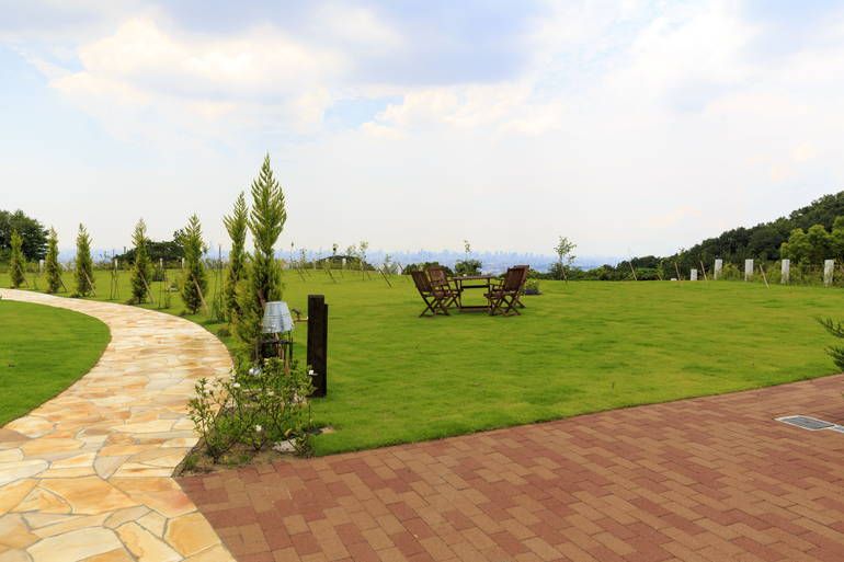 ふれあいの杜 天空　水汲み場と休憩スペース