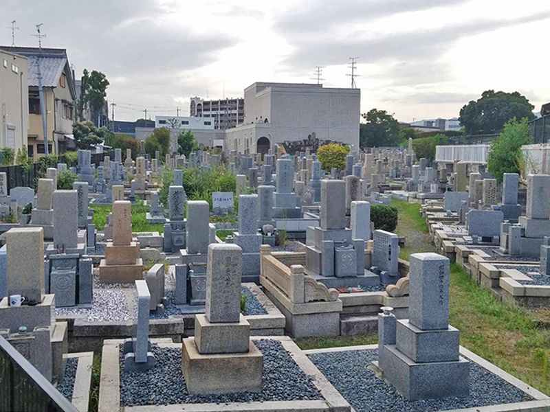 茨木市墓地　整備された区画