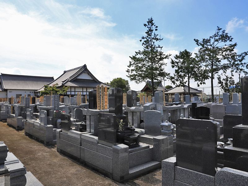 善勝寺　区画整備された墓域