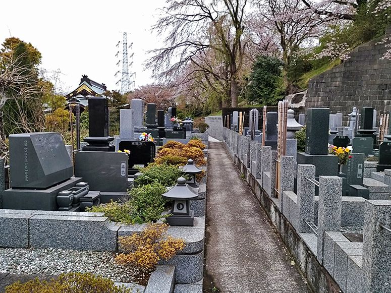 霊園やすらぎの丘　植栽に囲まれた墓域