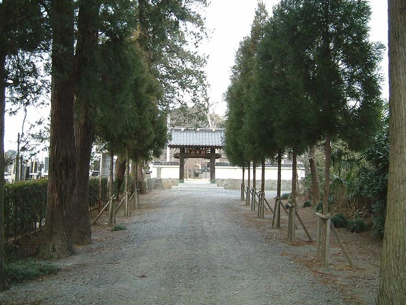 保福寺　山門までの道