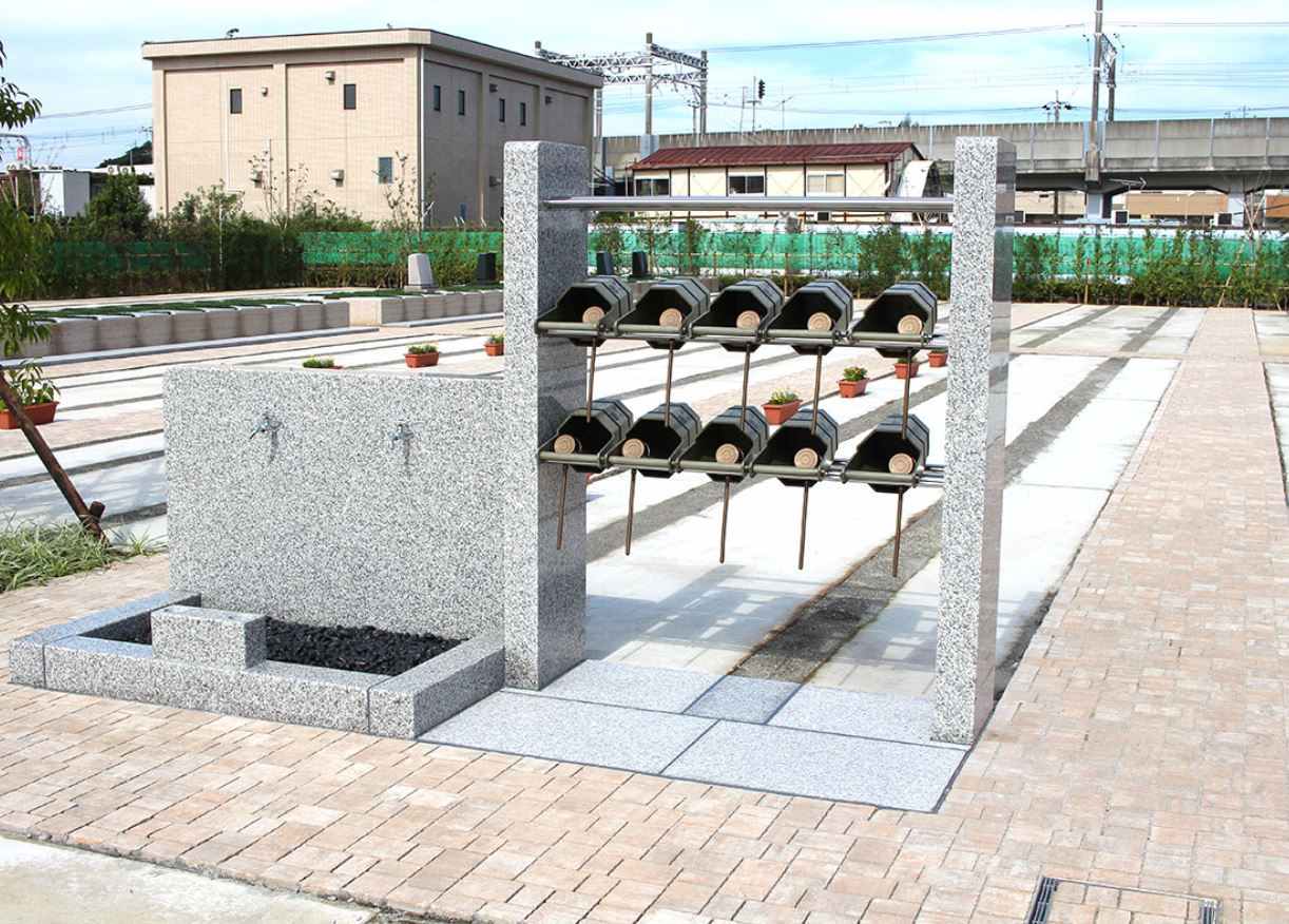 櫻乃里ふなばし聖地　水汲み場と参拝道具