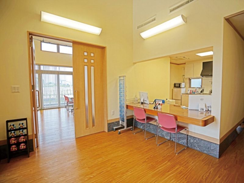 駅前霊園美南の管理事務所内の様子