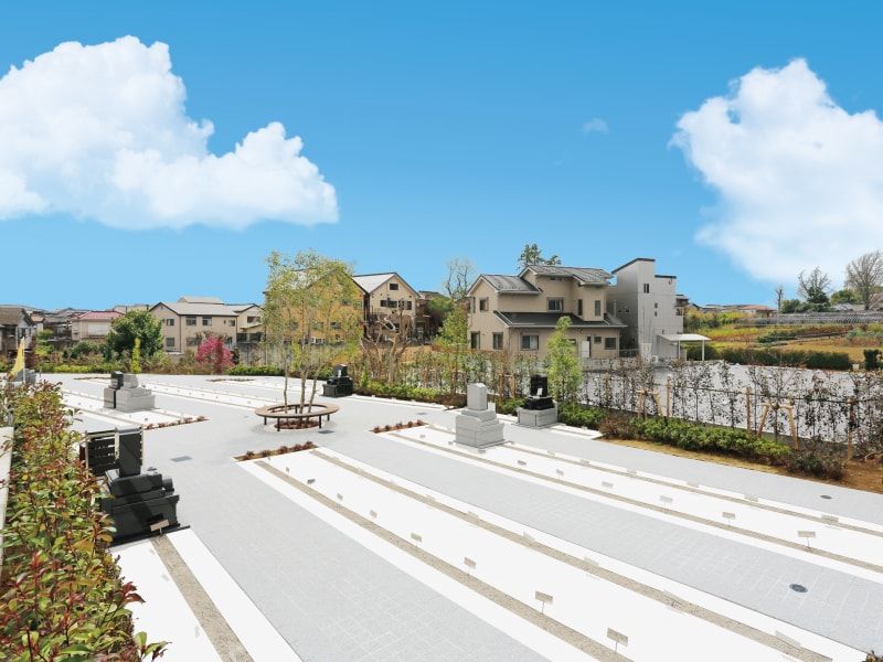 源長寺墓地まどかの杜　日当たりの良い明るい霊園風景①