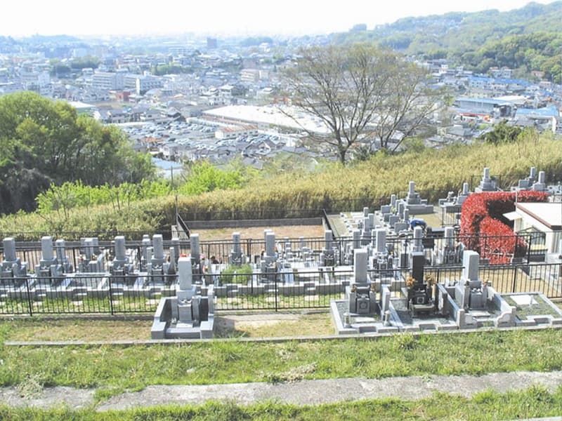 柏原国分ヶ丘墓苑からの風景