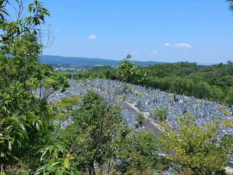名張市営 東山墓園丘からの景色