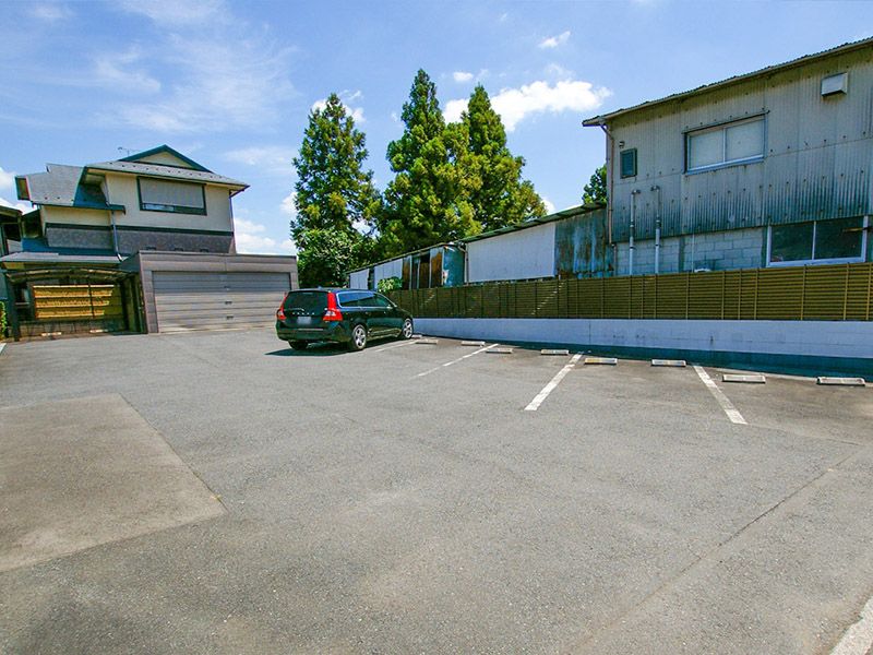 広い駐車場