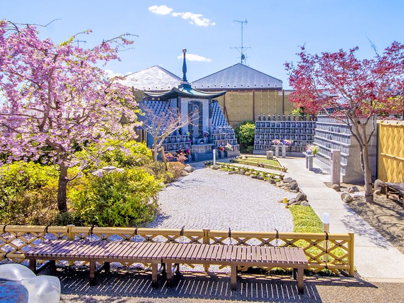 本堂前　庭園