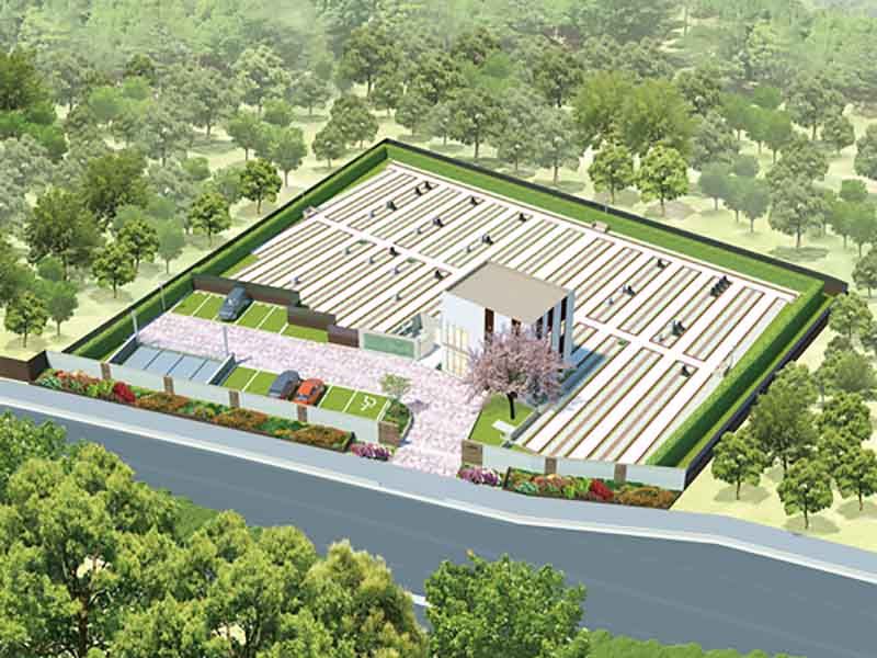 サニープレイス所沢　豊かな自然に囲まれた霊園全景