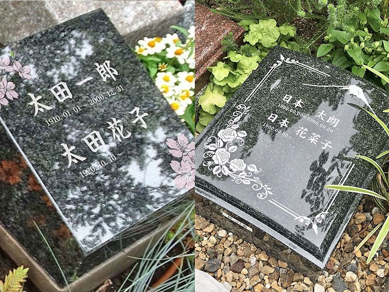墓石彫刻はお好きなデザインを選べます