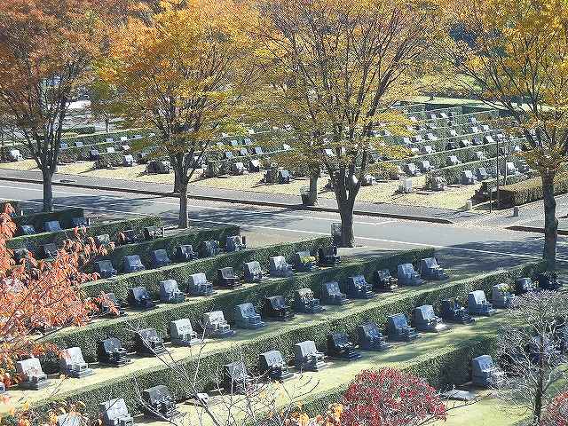 さいたま市営霊園 思い出の里　区画整理された墓域