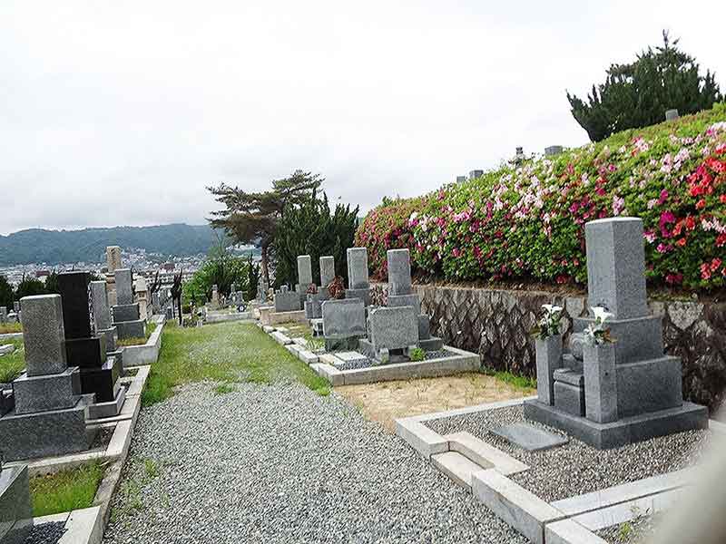 箕面市立霊園　整備された区画