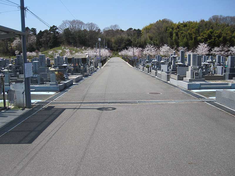京阪奈墓地公園　開放的な園内