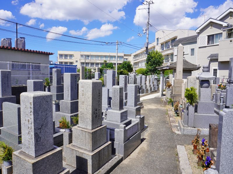 堺市北区 大豆塚墓地