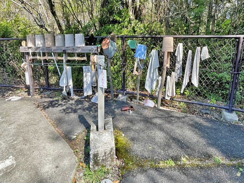 平和霊園 あらゆる場所に設置された水道設備