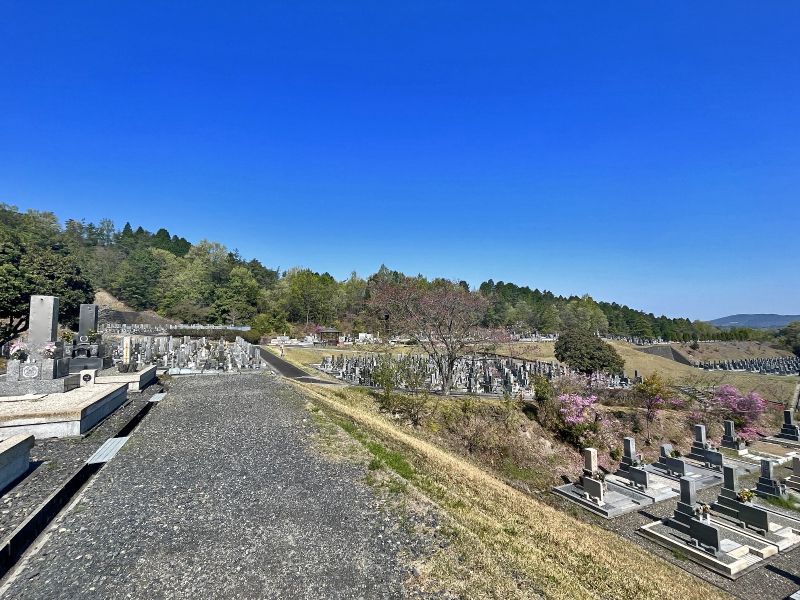 遠くまで見渡せる美しい平和霊園