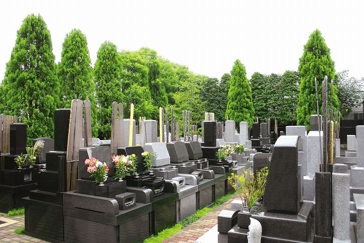 恵光メモリアル新宿浄苑　整備されている区画