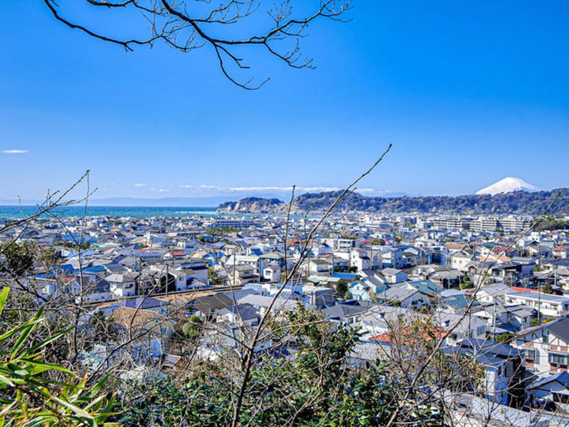 富士見台からは相模湾や富士山見渡せます