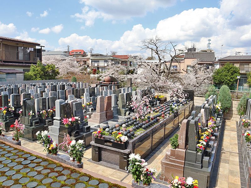 霊園全景