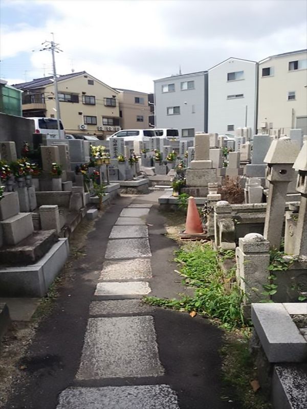 茨田大宮墓地　整備された区画