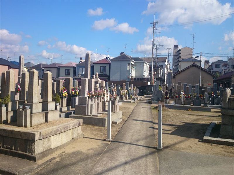 伊賀共同墓地　日当たり良好な墓地