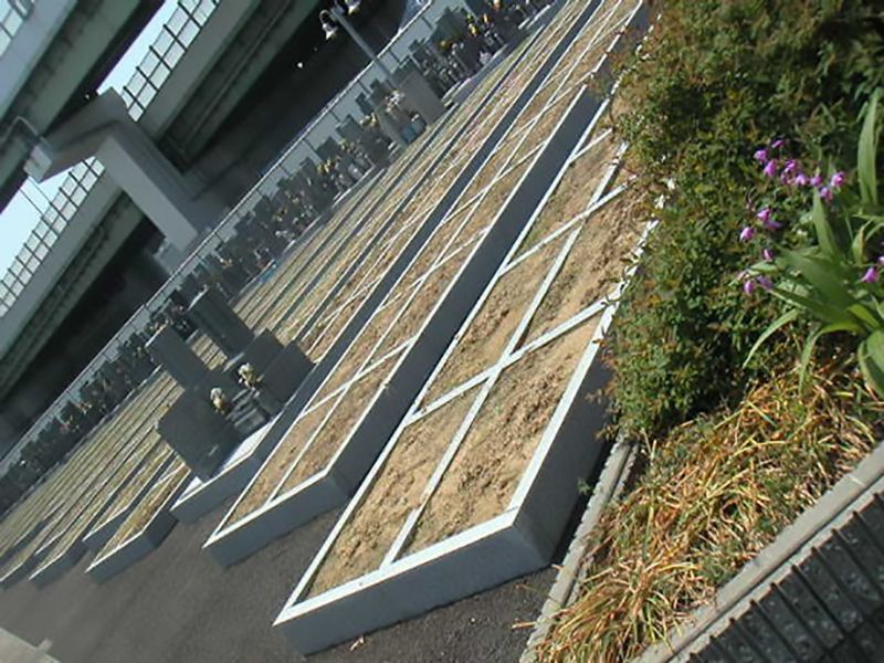 高石市営 浜墓地　整備された区画