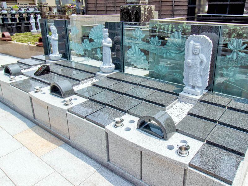 石張り墓の区画